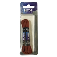 Birch Blister Pack Laces 120cm Round Tan