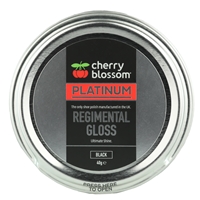 Cherry Blossom Platinum Regimental Gloss Shoe Polish 50ml/40g Tin Black