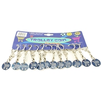 Shopping Trolley Key Ring With Trolley Image
