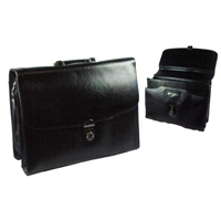 865 Bonded Leather Briefcase With Lap Top Area