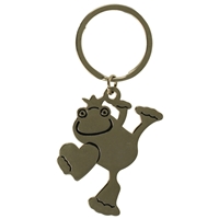 Happy Frog Metal Key Ring
