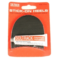 Soltrack DIY Rubber Heels 77mm 3 Inch Black