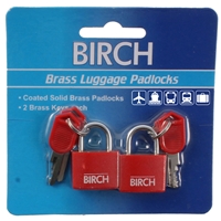 Birch Set Of 2 Luggage Locks Red 20mm