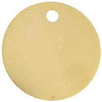 Gilt Plated Pet Discs 25mm 1 Inch
