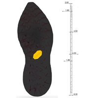 Vibram 1474 Zegama Sole Unit Black, Size 46/48 Length 13 1/2 Inch - 343mm