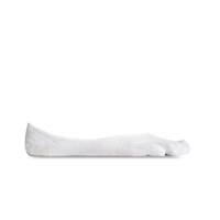 Vibram Five Toe Socks Ghost Large Size 42-45 UK 8-10.5 White