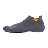 Vibram Five Toe Socks Athletic No Show Size 46+ UK 11+ Dark Grey
