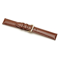Birch Leather Watchstraps Padded Buffalo Brown 12mm. D
