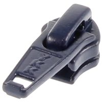 YKK No 5 Enamelled Sliders For Nylon Zipping. Navy Blue 919