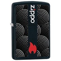 Zippo Lighter Black Matte, Dot Pattern Design