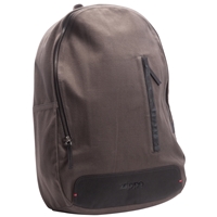 Zippo Canvas & Leather Trim Backpack, Grey & Mocha (49x34x13cm)