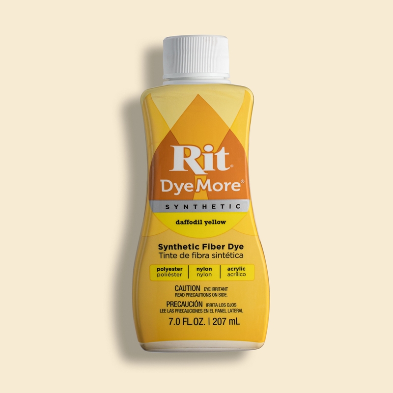 Rit DyeMore Synthetic Fiber Dye - Daffodil Yellow, 7 oz