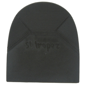St Tropez Rubber Heels Black 6.5mm Size 166 (2 3/4 Inch)