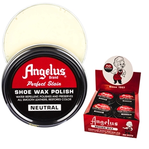 Angelus Perfect Stain Wax Shoe Polish Extra Large 3 fl oz/88ml Neutral