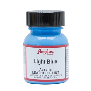 Angelus Acrylic Leather Paint 1 fl oz/30ml Bottle. Light Blue 041