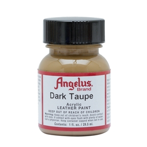 Angelus Acrylic Leather Paint 1 fl oz/30ml Bottle. Dark Taupe 168