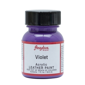 Angelus Acrylic Leather Paint 1 fl oz/30ml Bottle. Violet 178