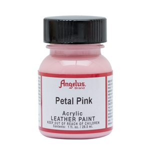 Angelus Acrylic Leather Paint 1 fl oz/30ml Bottle. Petal Pink 189