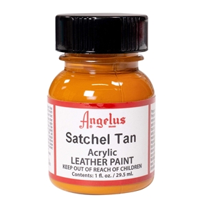 Angelus Acrylic Leather Paint 1 fl oz/30ml Bottle. Satchel Tan 275