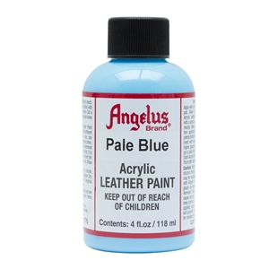Angelus Acrylic Leather Paint 4 fl oz/118ml Bottle. Pale Blue 176