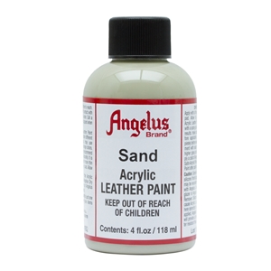 Angelus Acrylic Leather Paint 4 fl oz/118ml Bottle. Sand 182
