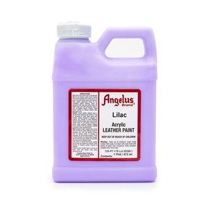 Angelus Acrylic Leather Paint Pint /472ml Bottle. Lilac 175