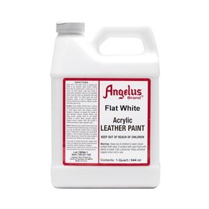 Angelus Acrylic Leather Paint Quart/946ml Bottle. White 005