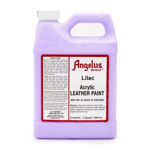 Angelus Acrylic Leather Paint Quart/946ml Bottle. Lilac 175
