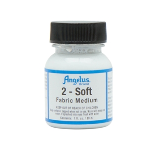 Angelus 2-Soft Fabric Medium Additive. 1 fl oz/30ml Bottle