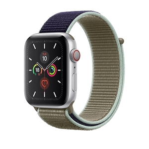 Nylon Loop for Apple Watch, Band Width: 38/40/41mm, Khaki/Navy