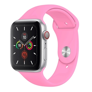 Silicone Band for Apple Watch, Band Width: 38/40/41mm, Length S-M, Light Pink