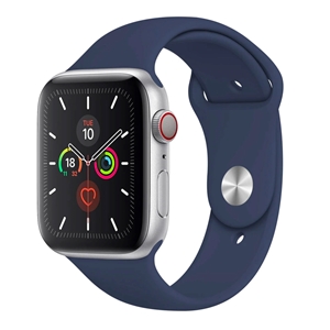 Silicone Band for Apple Watch, Band Width: 38/40/41mm, Length S-M, Midnight Blue