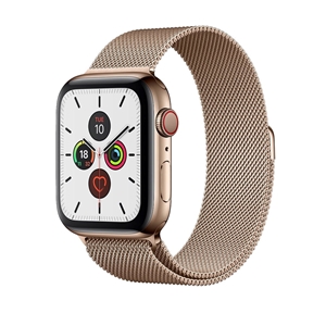 Milanese Loop for Apple Watch, Band Width: 38/40/41mm, Champagne Gold