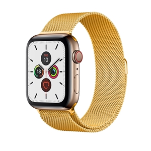 Milanese Loop for Apple Watch, Band Width: 42/44/45mm, Yellow Gold