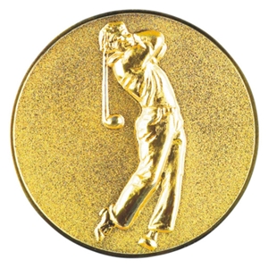 2 Inch 3D Gold Centre Golf Clearance Price 15p