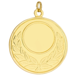 50mm Diamond Milled Medal - Gold Clearance Price 88p