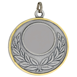 50mm Diamond Milled Medal - Silver Clearance Price 88p