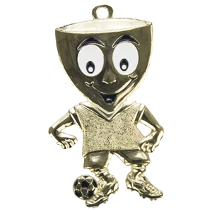 60mm Childrens Football Medal - Gold Clearance Price 34p