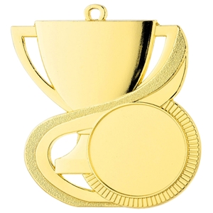 54mm Cup Swirl Medal - Gold Clearance Price 30p