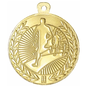 45mm Running Medal - Gold Clearance Price 11p