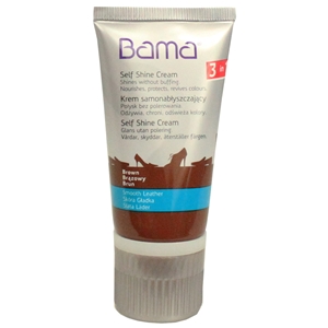 Bama Self Shine Cream Tube with Applicator Sponge Mid Brown 32 50ml