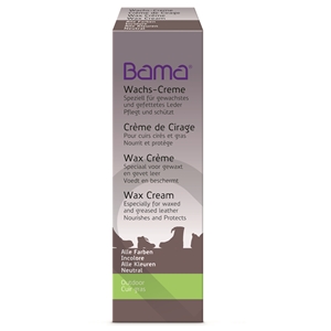 Bama Wax Cream Tube for waxed and oiled leathers Black 09 50ml