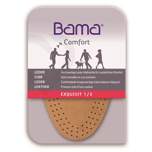 Bama Exquisit Leather Half Insoles, Ladies Small Size 2-3, Euro 35-36