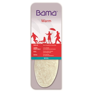 Bama Wool Warm Insoles, Gents Size 8, Euro 42