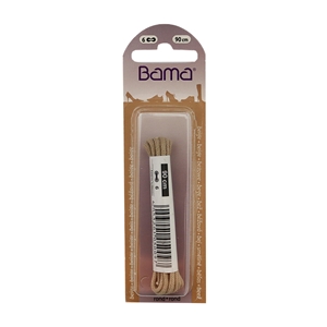 Bama Blister Packed Laces 90cm Round 070 Beige
