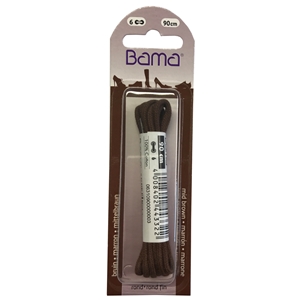 Bama Blister Packed Cotton Laces 90cm Round 032 Tan