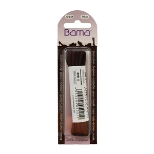 Bama Blister Packed Laces 90cm Waxed Round 033 Brown