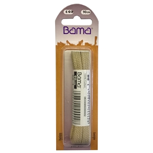 Bama Blister Packed Cotton Laces 90cm Flat 070 Beige