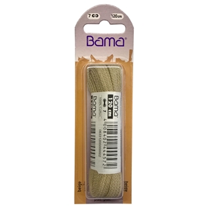 Bama Blister Packed Cotton Laces 120cm Flat 070 Beige