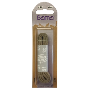 Bama Blister Packed Cotton Laces 60cm Cord 070 Beige